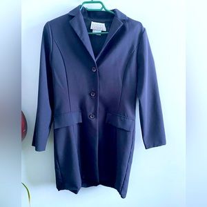 Navy Blue Long Blazer